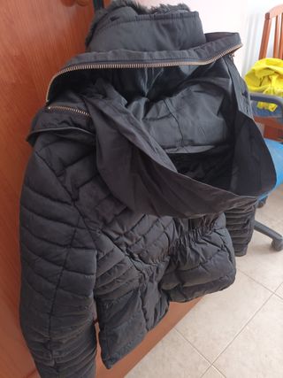 Chaquetón negro mujer 