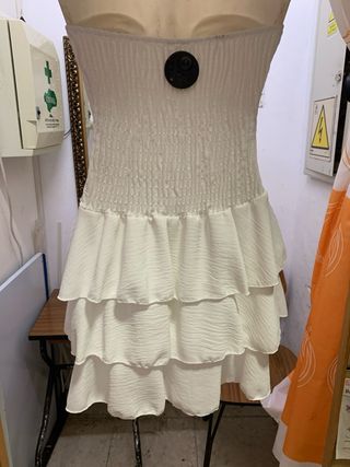 Vestidos cortos sin tirantes