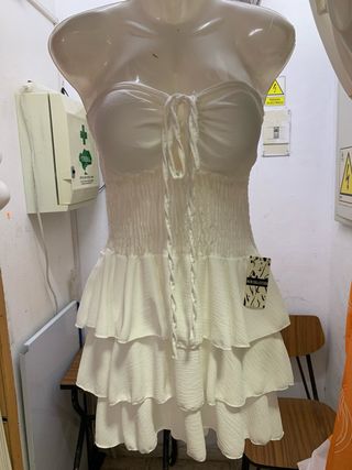 Vestidos cortos sin tirantes