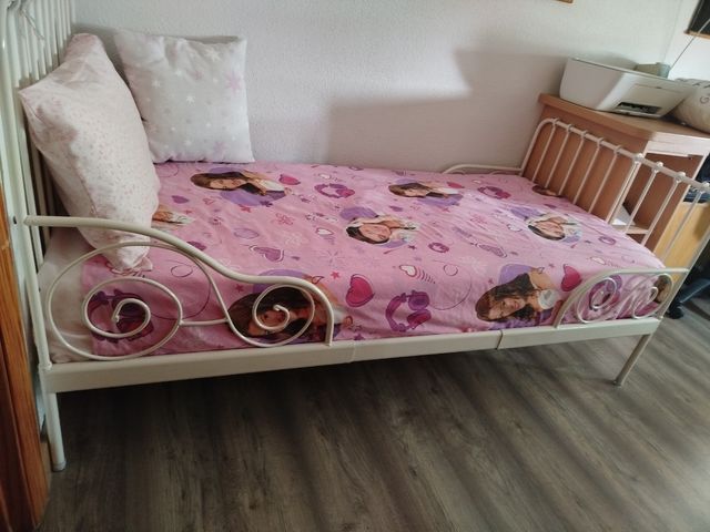 Cama infantil forja blanca