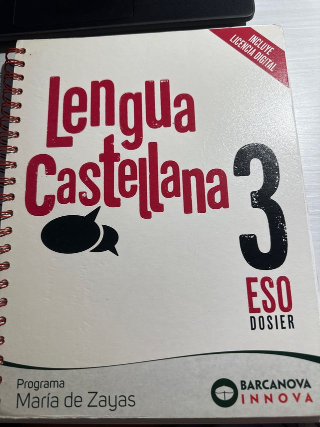 María de Zayas 3 ESO. Dosier. Lengua castellana