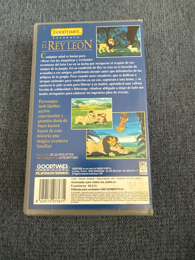 VHS El Rey León