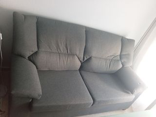 Sofá 2 plazas gris - como nuevo