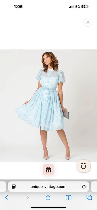 Vestito disney Cenerentola azzurro