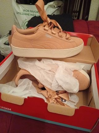 Puma Vikky Plataforma Rosa 36