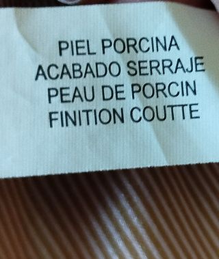 Chaquetón piel porcina talla L