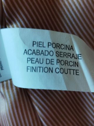 Chaquetón piel porcina talla L