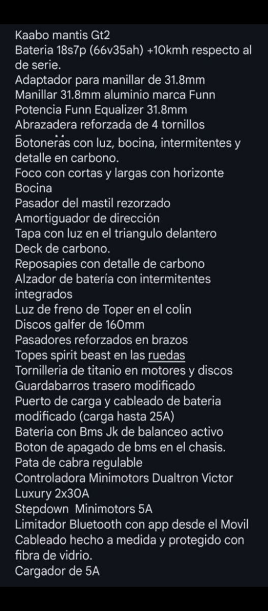 Patinete eléctrico Kaabo Mantis