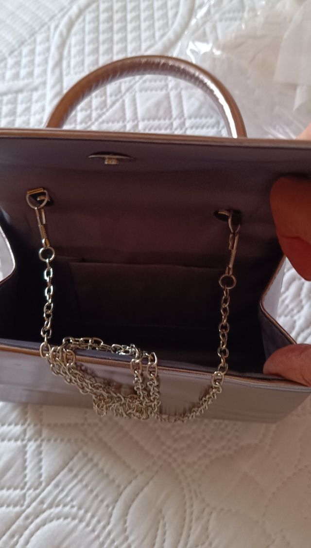 Bolso fiesta plata vieja