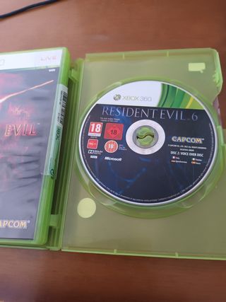 Resident Evil 5 y 6 disc 2 Xbox 360