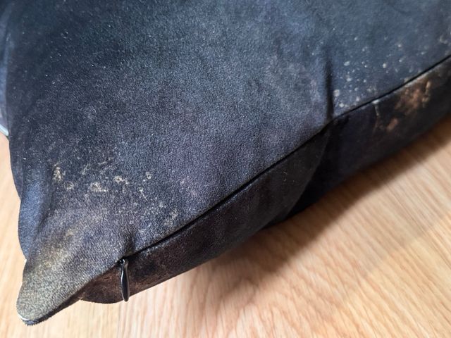 Cojín decorativo estampado calavera. 56x58. Ángel 