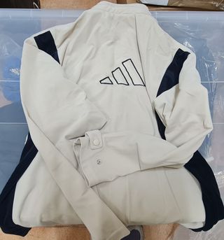 Chaqueta Adidas beige-negra