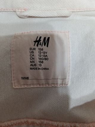 Chaqueta vaquera rosa H&M
