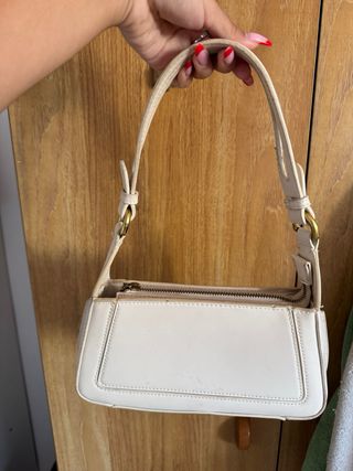 Bolso Zara beige - de hombro