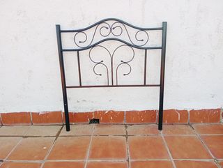 Cabecero forja negro 90cm