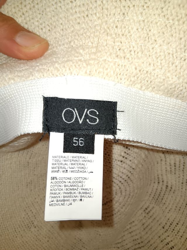 Cappello estivo color panna