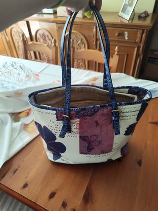Borsa Farfalle Blu e Bianca