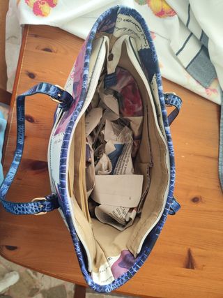 Borsa Farfalle Blu e Bianca
