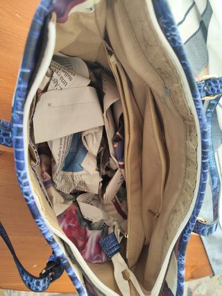 Borsa Farfalle Blu e Bianca