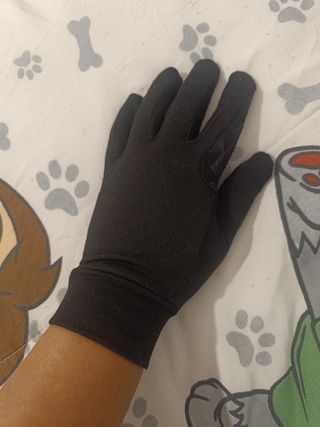 Guantes equitación niño/niña negros
