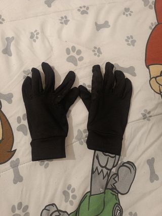 Guantes equitación niño/niña negros