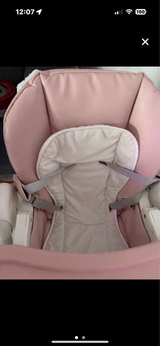 Trona bebé rosa