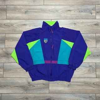 Vintage 80s Lotto multicolor Windbreaker