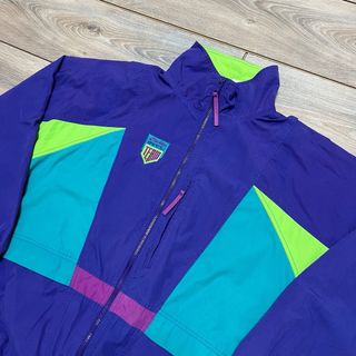 Vintage 80s Lotto multicolor Windbreaker