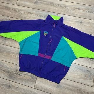 Vintage 80s Lotto multicolor Windbreaker