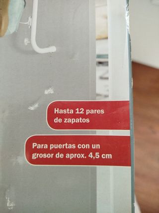 Zapatero puerta Ordex - Metal blanco