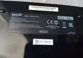 Wii U negra - Consola con fallo