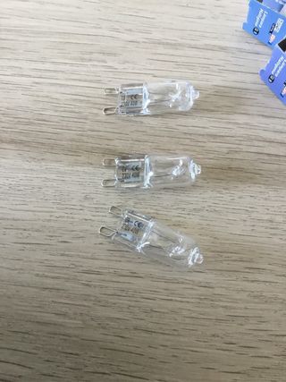 3 Lámparas Halógenas G9