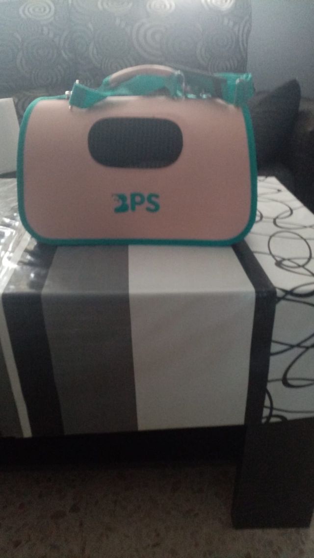 Transportín Mascotas 3PS Rosa-Verde