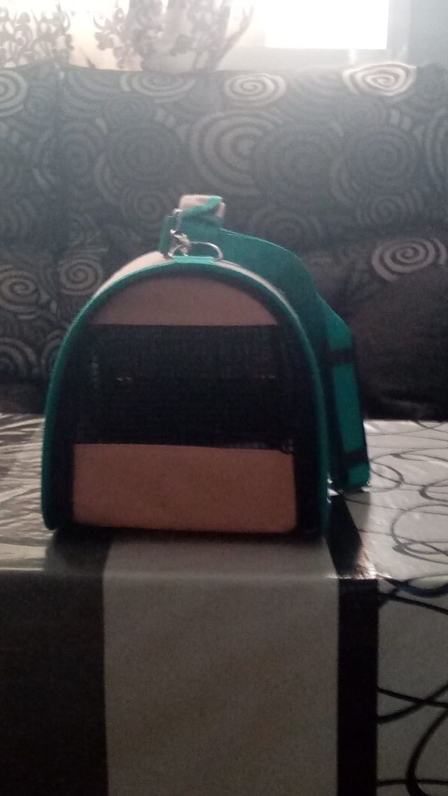 Transportín Mascotas 3PS Rosa-Verde