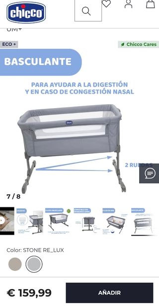 Minicuna Chicco Next2Me colecho