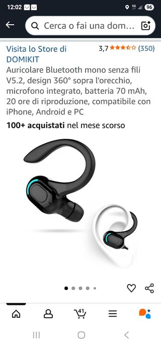 Auricolari Bluetooth DOMIKIT M-F8