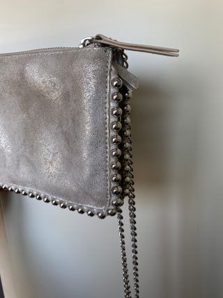 Mini borsa Zara argento | Pochette