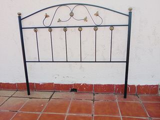 Cabecero forja 150cm - Negro/Dorado
