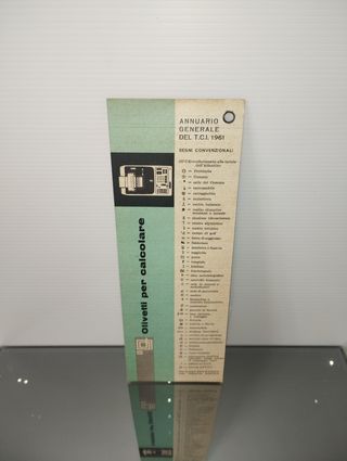 Segnalibro Olivetti TCI 1961
