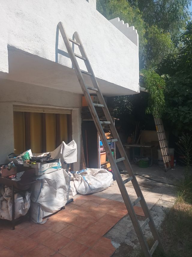 Escalera madera antigua