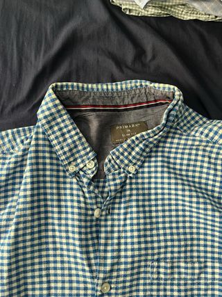 Camisa Primark cuadros azul XXL