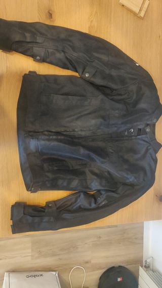 Chaqueta moto verano negra