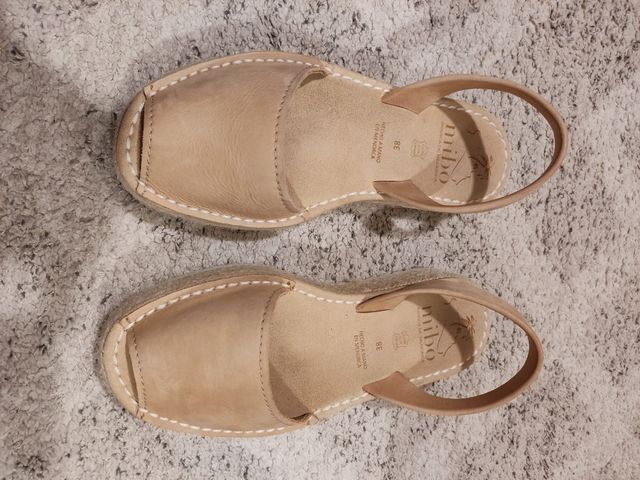 Sandalias Mibo Piel Beige 38