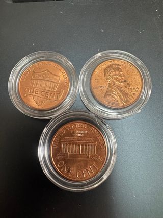Monedas de 1 centavo de Estados Unidos
