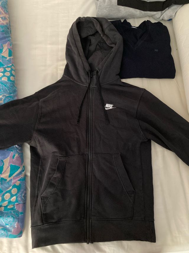 Sudadera Nike negra c/cremallera