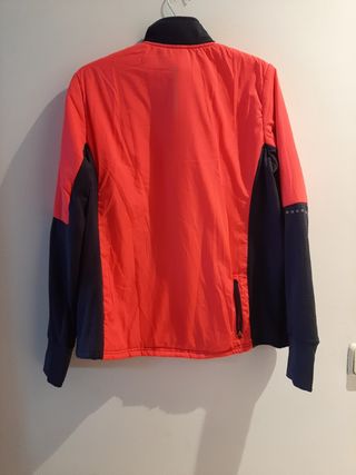 Chaqueta térmica mujer - roja y negra