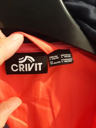Chaqueta térmica mujer - roja y negra