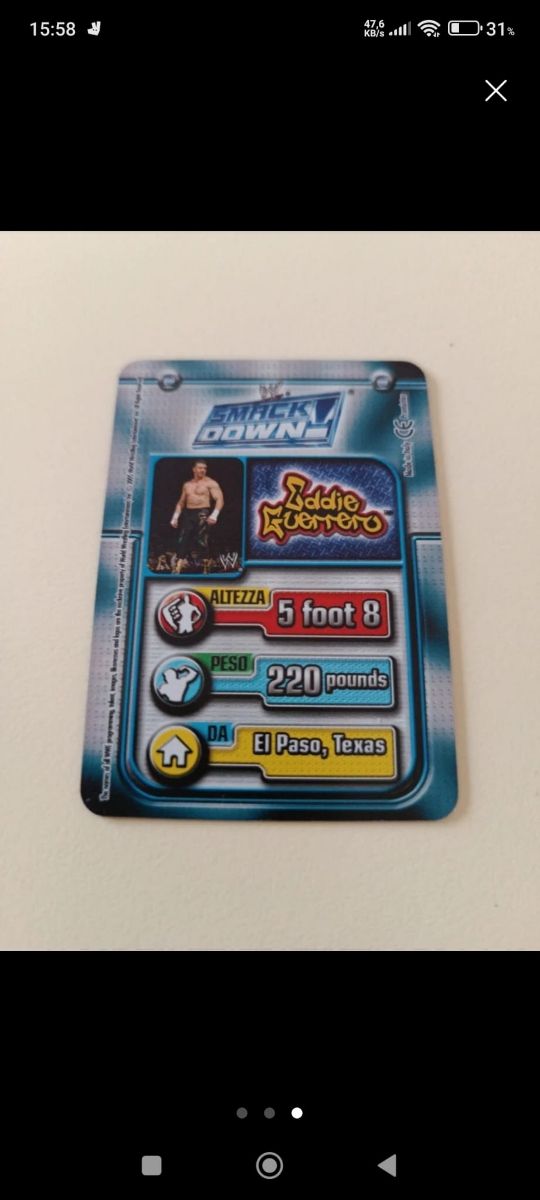 Carta WWF Eddie Guerrero