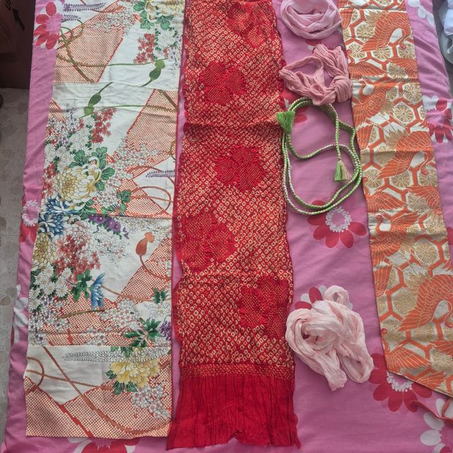 Kimono japonés vintage multicolor