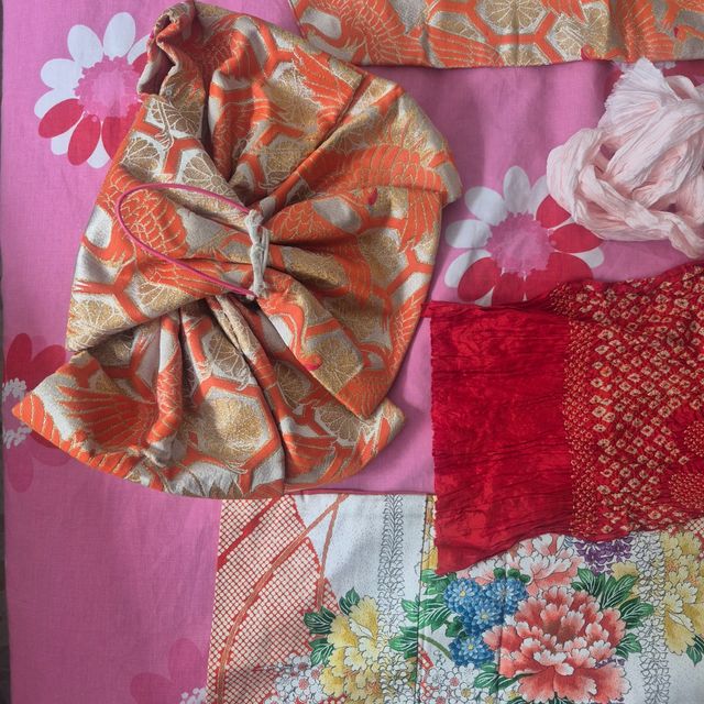 Kimono japonés vintage multicolor